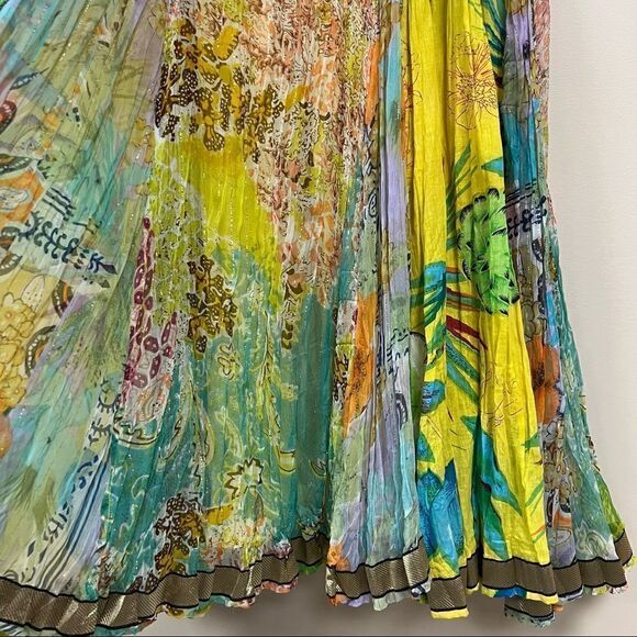 Soft Surroundings maxi yellow bohemian skirt   Size XS - Picture 8 of 9